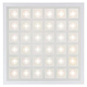 BEYOND LED TECHNOLOGY Designer Troffers Pixel Square Series 2 ft.x 2 ft. 5000 Lumens Integrated LED Flat Panel Light at 40-Watt 4000K (6-Pack)