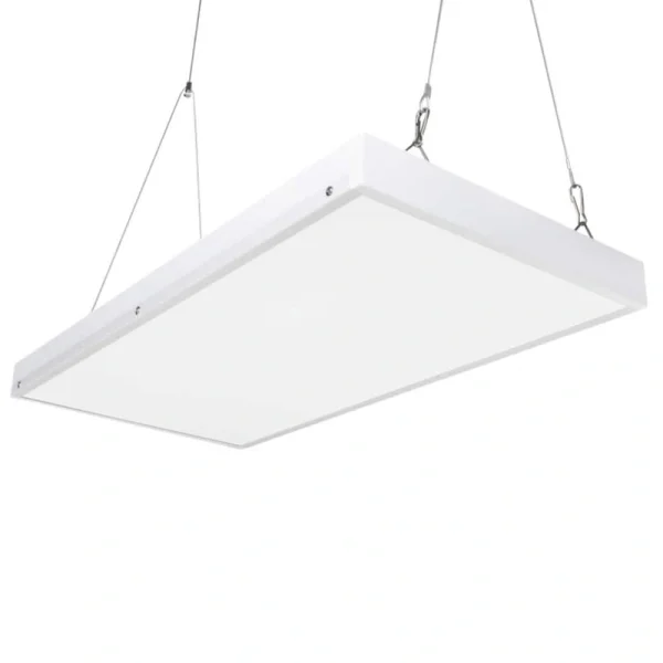 Bieuoram 2 ft. 100-Watt Integrated LED White High Bay Light 5000K Industrial Workshop Linear Hanging Light (1-Pack)