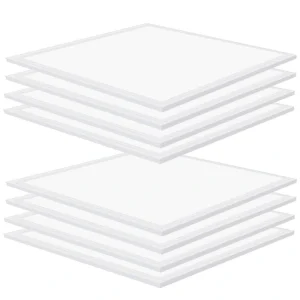 Bieuoram 2 ft. x 2 ft. 5800 Lumens Integrated LED Flat Panel Light, 5000K Daylight Dimmable Commercial Light for Office (10-Pack)