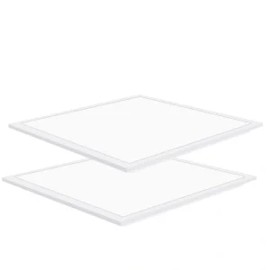 Bieuoram 2 ft. x 2 ft. 5800 Lumens Integrated LED Panel Light, 5000K Daylight, Dimmable 2×2 Recessed Edge-Lit Fixture (2 Pack)