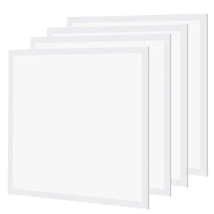 Bieuoram 2 ft. x 2 ft. 5800 Lumens Integrated LED Panel Light, 5000K Daylight, Dimmable (4 Pack)