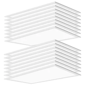 Bieuoram 2 ft. x 4 ft. 7800 Lumens Integrated LED Panel Light, 5000K White Color (16-Pack)
