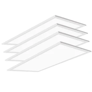 Bieuoram 2 ft. x 4 ft. 7800 Lumens Integrated LED Panel Light, 5000K White Color (4-Pieces)