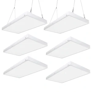 Bieuoram 2ft. 100-Watt Integrated LED White LED Linear High Bay Light 16000 Lumens 5000K Daylight for Shop, Warehouse (6-Pack