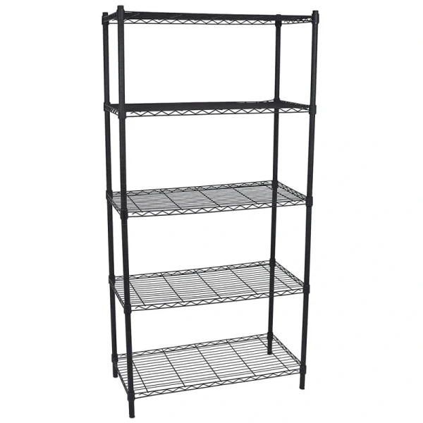 BirdRock Home 36-in W x 72-in H Steel Black Freestanding Utility Storage Cabinet