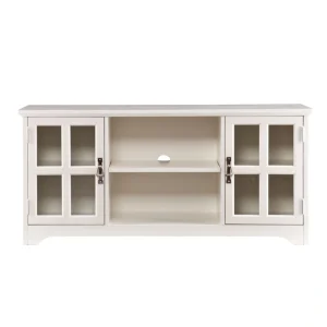 Boston Loft Furnishings Hudson Transitional White Tv Cabinet (Accommodates TVs up to 50-in)