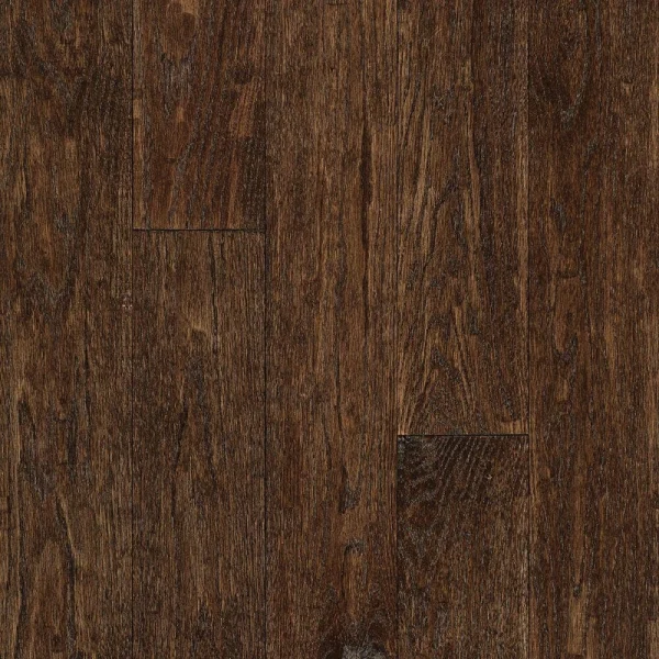 Bruce American Vintage Mocha Oak 3/4 in. T x 5 in. W Scraped Solid Hardwood Flooring (23.5 sq.ft./ctn)