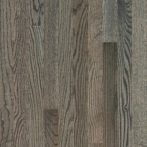 Bruce Plano Low Gloss Gray Oak 3/4 in. T x 3-1/4 in. W Smooth Solid Hardwood Flooring (22 sq.ft./ctn)