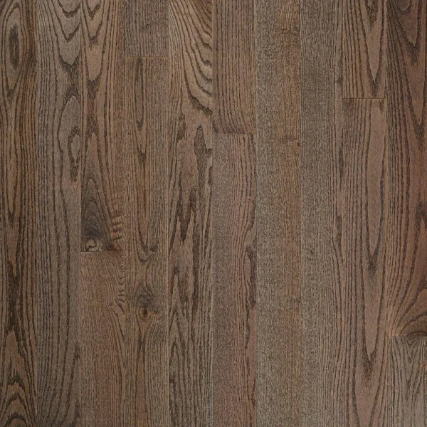Bruce Plano Low Gloss Gray Oak 3/4 in. T x 4 in. W Smooth Solid Hardwood Flooring (18.5 sq.ft./ctn)
