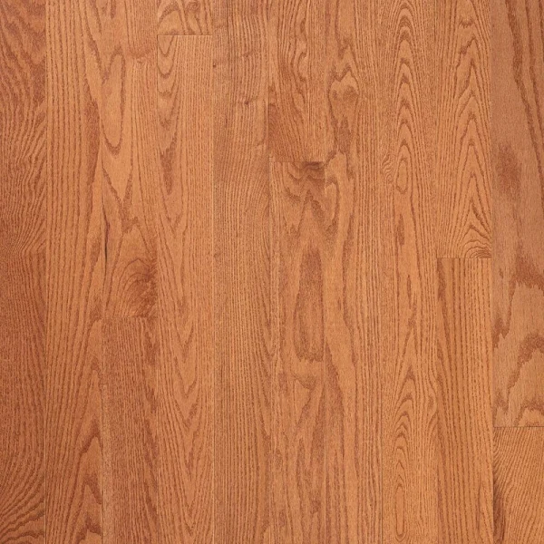 Bruce Plano Low Gloss Gunstock Oak 3/4 in. T x 4 in. W Smooth Solid Hardwood Flooring (18.5 sq.ft./ctn)