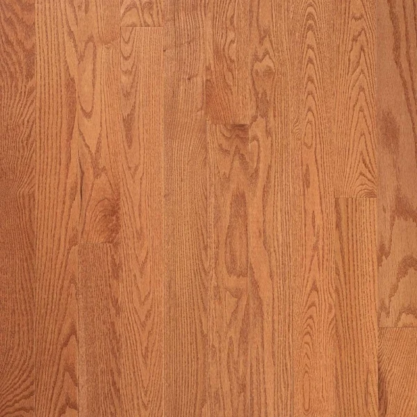Bruce Plano Low Gloss Gunstock Oak 3/4 in. T x 5 in. W Smooth Solid Hardwood Flooring (23.5 sq.ft./ctn)