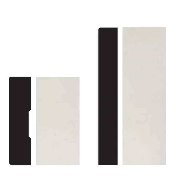 Builders Choice . 5 in. x 3.5 in. x 96 in. Medium Density Fiberboard (MDF) Craftsman Base Moulding Room Pack
