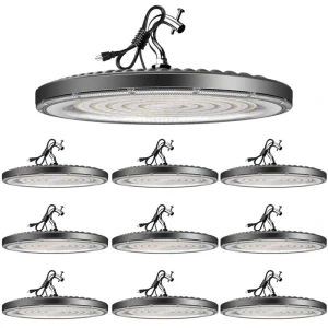bulbeats 10Pack of 240W LED High Bay Light 36000LM High Bay LED Shop Lights AC100-277V Commercial Bay Lighting for Warehouse