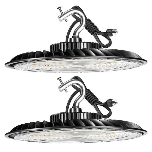 bulbeats 2-Pack of 250-Watt LED High Bay Light 37500LM High Bay LED Shop Lights AC100-277V Commercial Bay Lighting for Warehouse