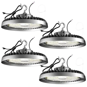 bulbeats 4Pack 500W LED High Bay Light 75000LM High Bay LED Shop Lights AC100-277V Commercial Bay Lighting for Warehouse