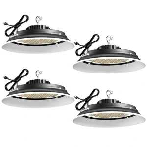 bulbeats 4Pack of 215W LED High Bay Light 32250LM High Bay LED Shop Lights AC100-277V Commercial Bay Lighting for Warehouse