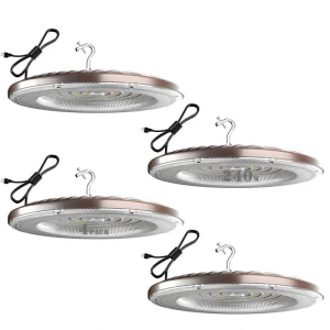 bulbeats 4Pack of 240W LED High Bay Light 36000LM High Bay LED Shop Lights AC100-277V Commercial Bay Lighting for Warehouse