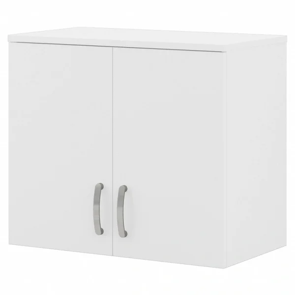 Bush Business Furniture Univeral Storage 28.3464-in W x 24.1732-in H Wood Composite White Wall-mount Utility Storage Cabinet