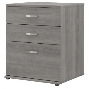Bush Business Furniture Universal Storage 28.3464-in W x 33.9763-in H Wood Composite Platinum Gray Freestanding Utility Storage Cabinet T726925141