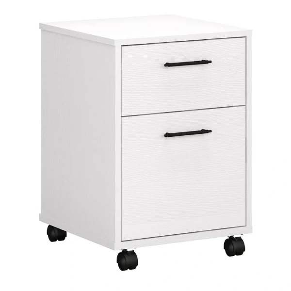 Bush Furniture Key West Pure White Oak 2-Drawer 15.51-in File Cabinet