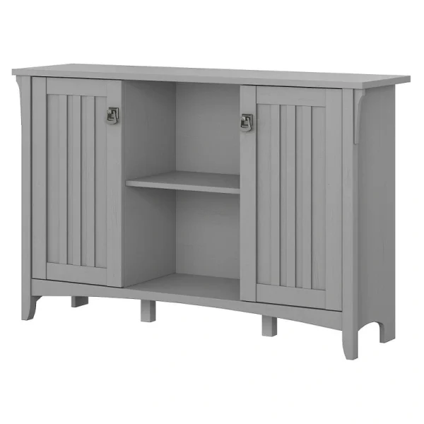 Bush Furniture Salinas Cape Cod Gray 6-Shelf Office Cabinet