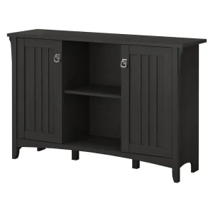 Bush Furniture Salinas Vintage Black 6-Shelf Office Cabinet