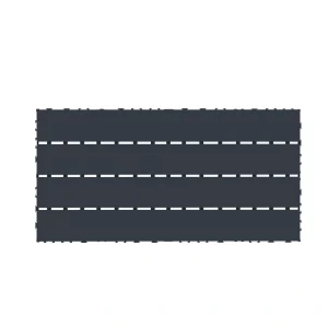 Bybafun 12-in x 24-in 24-Pack Gray Prefinished PVC Deck Tile (48-sq ft)