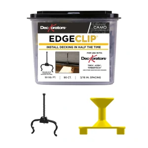 CAMO Edge Clip 1.75-in Black Hidden Deck Fastener 50-sq ft (90-Pack)