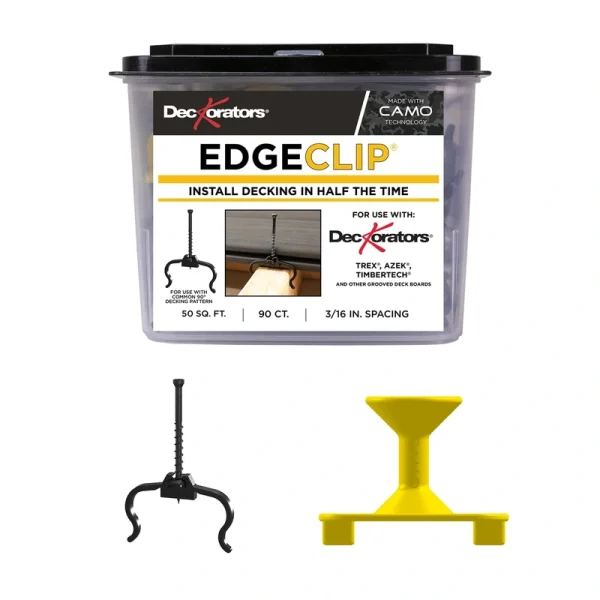 CAMO Edge Clip 1.75-in Black Hidden Deck Fastener 50-sq ft (90-Pack)