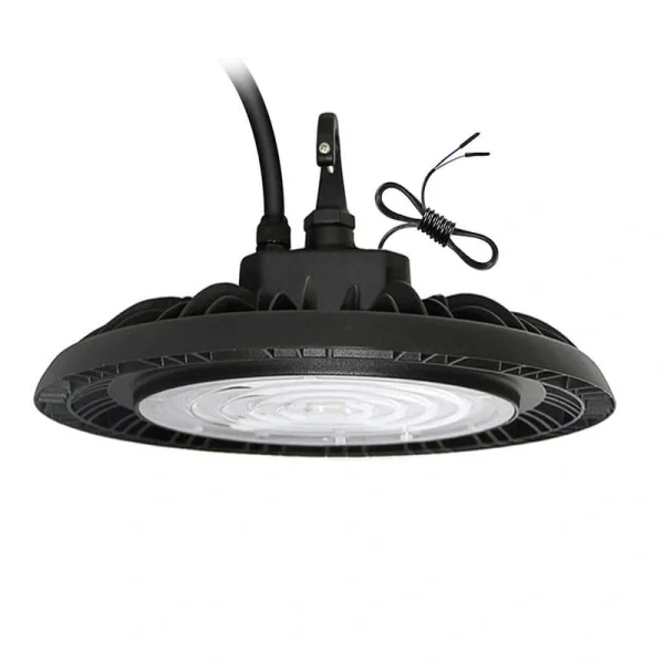 Cedar Hill 13 in. 450-Watt Equivalence Integrated LED Black UFO High Bay Light 21000 Lumens 5000K