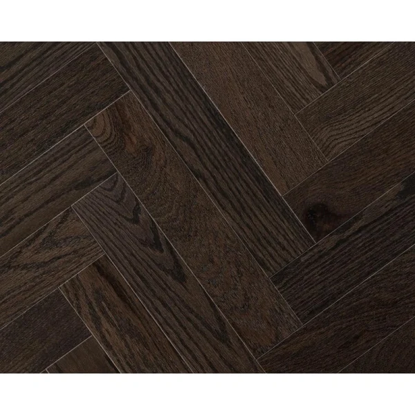 CENTURY FLOORING Charcoal Oak Solid Hardwood Flooring Herringbone 3/4 in. Thick x 3.25 in. W x 16.25 in. L Fixed Length (16.50sq. ft.)