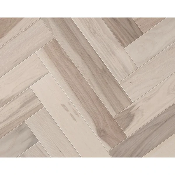 CENTURY FLOORING Nautical Hickory Solid Hardwood Flooring Herringbone 3/4 in. Thick x 3.25 in. W x 16.25 in. L Fixed Length (16.50sq. ft)