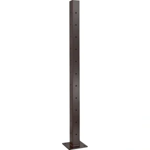CityPost Deck Corner Post 2-in x 0.08-in x 3-1/2-ft Bronze Deck Corner Post