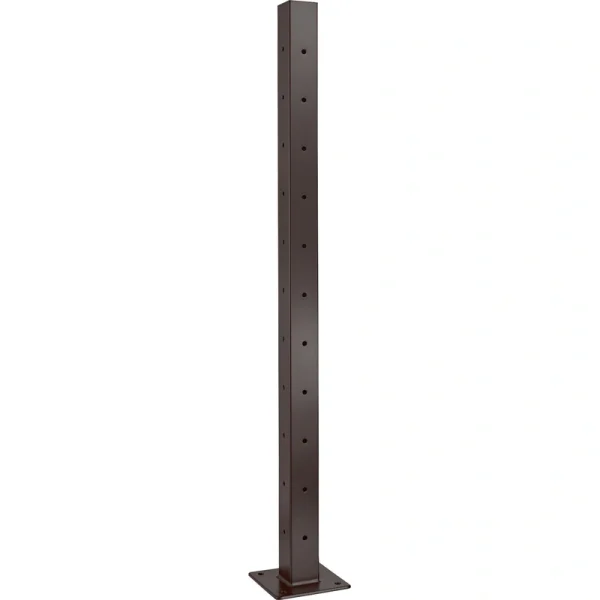 CityPost Deck Corner Post 2-in x 0.08-in x 3-1/2-ft Bronze Deck Corner Post