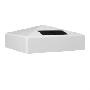 Classy Caps 4-in x 4-in White PVC Deck Post Cap