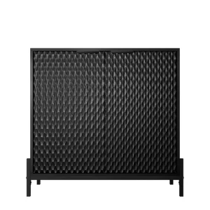 Clihome 15.67-in W x 31.5-in H Mdf Black Freestanding Utility Storage Cabinet