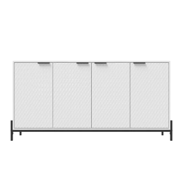 Clihome 15.67-in W x 31.5-in H Mdf White Freestanding Utility Storage Cabinet T726924981