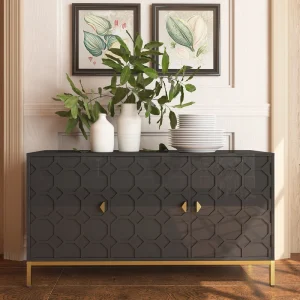 Clihome 15.75-in W x 26.25-in H Mdf Black Freestanding Utility Storage Cabinet T726924954