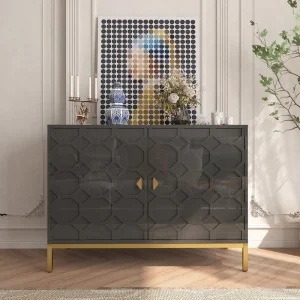 Clihome 15.75-in W x 26.25-in H Mdf Black Freestanding Utility Storage Cabinet T726924957