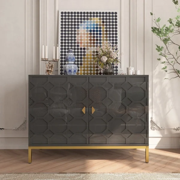 Clihome 15.75-in W x 26.25-in H Mdf Black Freestanding Utility Storage Cabinet T726924957