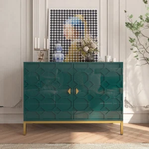 Clihome 15.75-in W x 26.25-in H Mdf Green Freestanding Utility Storage Cabinet