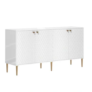 Clihome 15.75-in W x 31.25-in H Mdf White Freestanding Utility Storage Cabinet