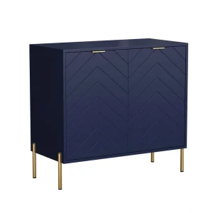 Clihome 15.75-in W x 31.5-in H Mdf Navy Freestanding Utility Storage Cabinet T726924940