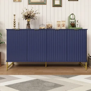 Clihome 15.75-in W x 31.5-in H Mdf Navy Freestanding Utility Storage Cabinet T726924992