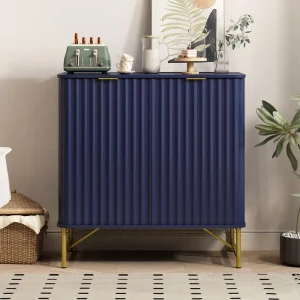 Clihome 15.75-in W x 31.5-in H Mdf Navy Freestanding Utility Storage Cabinet T726925018