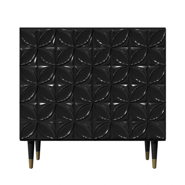 Clihome 15.75-in W x 31-in H Mdf Black Freestanding Utility Storage Cabinet T726924966