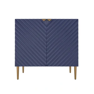 Clihome 15.75-in W x 31-in H Mdf Navy Freestanding Utility Storage Cabinet