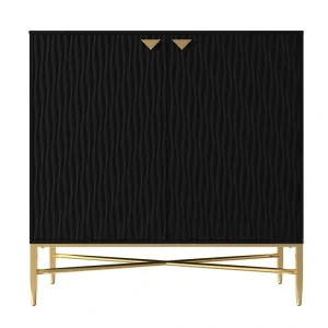 Clihome 15.75-in W x 32.87-in H Mdf Black Freestanding Utility Storage Cabinet T726924974