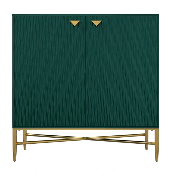 Clihome 15.75-in W x 32.87-in H Mdf Green Freestanding Utility Storage Cabinet T726924969