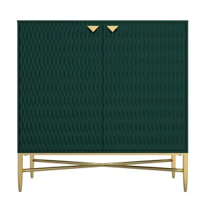 Clihome 15.75-in W x 32.87-in H Mdf Green Freestanding Utility Storage Cabinet T726924972